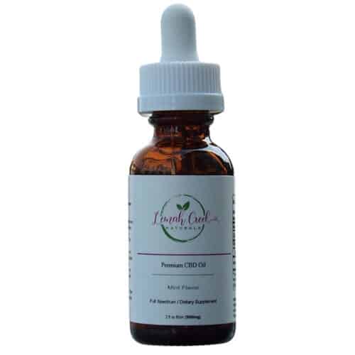 Lemah Creek Naturals 3000mg Mint flavor Premium Full Spectrum CBD Oil tincture.