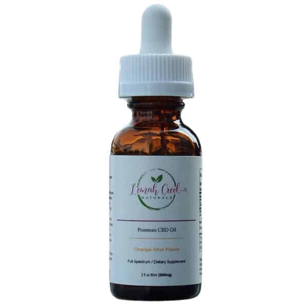 Lemah Creek Naturals 3000mg Orange Mist flavor Premium Full Spectrum CBD Oil tincture.