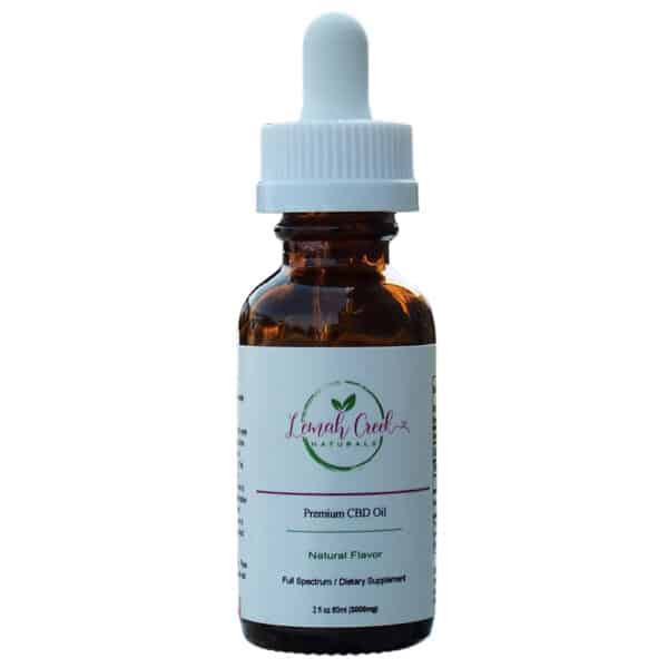 Lemah Creek Naturals 3000mg Natural flavor Premium Full Spectrum CBD Oil tincture.