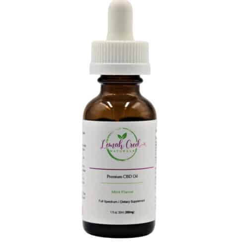 Lemah Creek Naturals 300mg Mint flavor Premium Full Spectrum CBD Oil tincture.