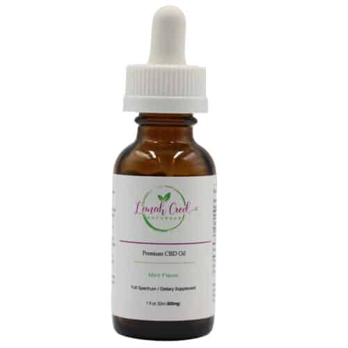 Lemah Creek Naturals 600mg Mint flavor Premium Full Spectrum CBD Oil tincture.
