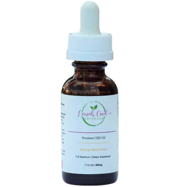 Lemah Creek Naturals 600mg Orange Mist Premium Full Spectrum CBD Oil tincture.