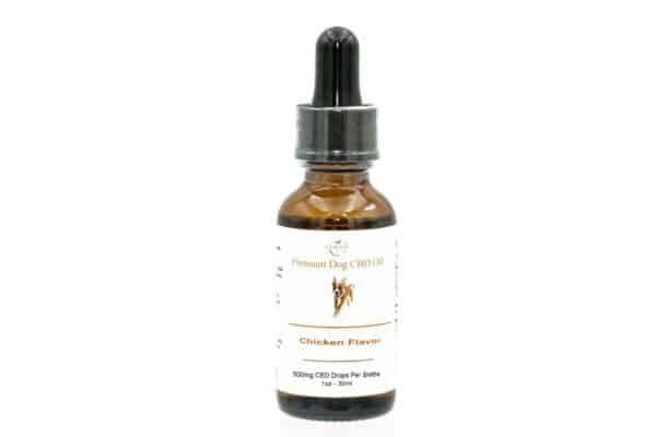 500mg Premium CBD Oil for Dogs Chicken Flavor by Lemah Creek Naturals.