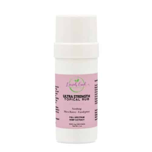 Ultra Strength Topical Rub with 5000mg of CBD-CBDA Hemp Extract by Lemah Creek Naturals