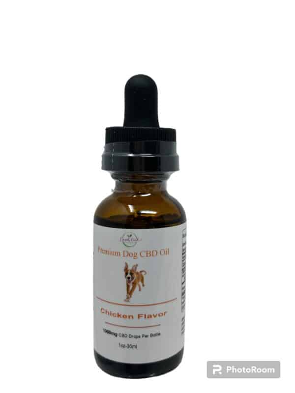 Chicken Flavored 1000mg CBD Tincture for Dogs.